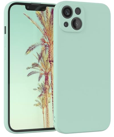 EAZY CASE - Silikonhülle für iPhone 13 Hülle Silikon Case Grün weich stoßfeste Handyhülle Schutzhülle mit Kameraschutz Dünn Premium Schutz Cover TPU Phone Bumper in Pastell Mintgrün Matt