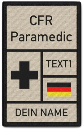 Patch CFR Paramedic Community First Responder Rettungsdienst #39386