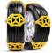 Autoreifen Schneeketten, TOTMOX 8 Stück Auto TPU Schneekette Universal Schnellmontage, für Reifenbreite 165-285mm/6,5-12, Winter Reifenketten für LKW/SUV/ATV, Tragbare Reifen Schneekrallen