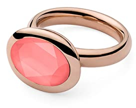 Qudo rosegold Ring TIVOLA small light coral (54 (17))
