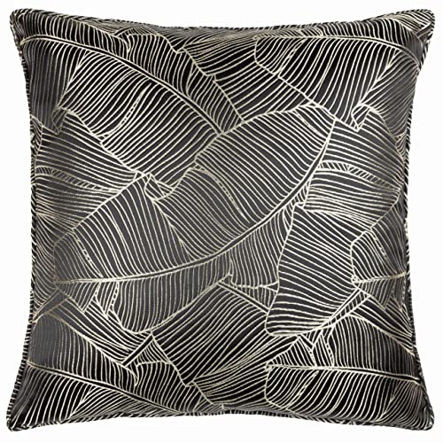 Wylder Tropics Seymour Polyester Filled Cushion, Black, Square