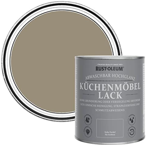 Rust-Oleum Brown Kitchen Cupboard Paint in Gloss Finish - Café Luxe 750ml