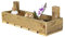 Alte 1/8 stabile Blumensteige 50x12,5x16cm Holzkiste Obstkiste Garten Deko Balkon