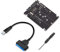 Doumneou Adapter M.2 NGFF oder MSATA auf SATA 3.0 USB 3.0 auf 2.5 SATA Festplatte, Konverter, Kartenleser mit Kabel für Laptop