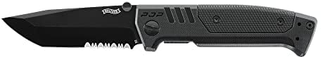 Walther Taschenmesser PDP, D2 Stahl, feststehendes Messer, ideal für Outdoor Aktivitäten