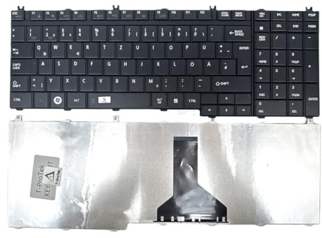 T-ProTek DEUTSCHE - Schwarz Tastatur MATT Version kompatibel für Toshiba Qosmio X305, X500