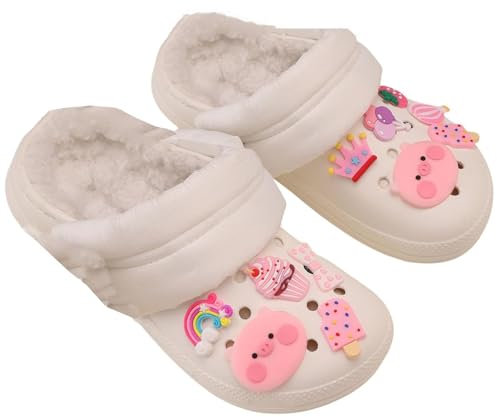 Traziewell Shoe Decoration Charms Pink Shoe Charms for Clogs 20 Pcs Different Shape for Gilrs and Boys Shoes Decorations 00508