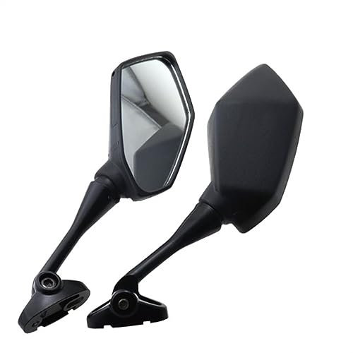 Rückseitenspiegel Für Yamaha Für YZF600 Für YZF R1 R6 R3 R125 R25 R15 2003 2004 2005 2006 2007 2008 2009 Schwarz Moto Rückspiegel Motorrad Rückspiegel (Größe : Schwarz)