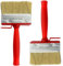 Roellgs 2 x 100 mm Zaunpinsel, Bodenpinsel, Holzblockpinsel, geeignet für alle Arten von Malerarbeiten
