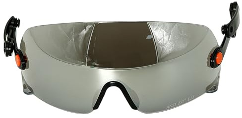 Aolamegs Safe ANSI Z87 Schutzbrille – OSHA Bau-Schutzhelm-Zubehör, umgekehrter Schutzhelm-Ersatz, eingebauter getönter Augenschutz, blockiert Staub und Blendschutz