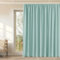 KGORGE Extra Breite Vorhänge Grün Wärmeisolierend Wohnzimmer Gardinen mit Kräuselband für Schiene Blickdicht 1er-Set 240 x 300 cm(HxB) Thermovorhang Hitzeschutz Kräuselband, Hellgrün