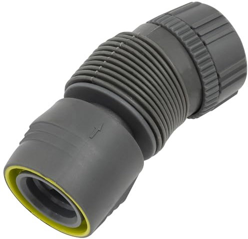 Aerzetix - C73243 - Raccordo rapido Flessibile 1/2'' per Tubo da Giardino - Adattatore connettore Rubinetto Accessorio Pistola Giardino irrigazione - in plastica con Rivestimento in Gomma