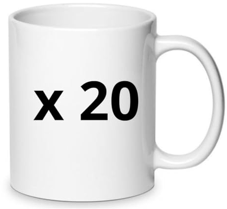 Generico Taza blanca para sublimación 400ML (20)