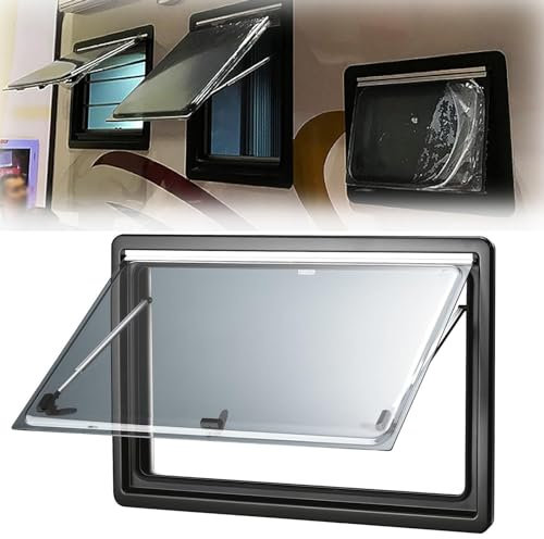 SDTOOP Sostituzione delle finestre del Camper con Tende oscuranti e zanzariere, finestre scorrevoli for Camper for la conversione di Van for Cavalli in roulotte(50X30cm)