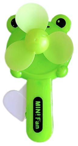 Xijobido Handheld Manual Press Fan - Portable Cartoon Personal Cooling Fan for Kids, Cute Small Hand Press Toy for Boys and Girls Outdoor