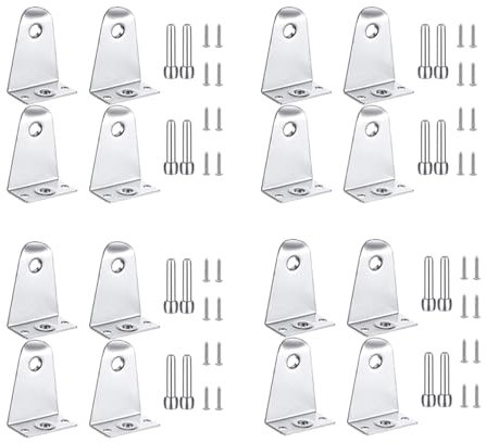 Sizoriruk 16x Metall Nieder Halter und Stifte, Jalousie Halterungen Jalousie Halter für Horizontale Jalousien
