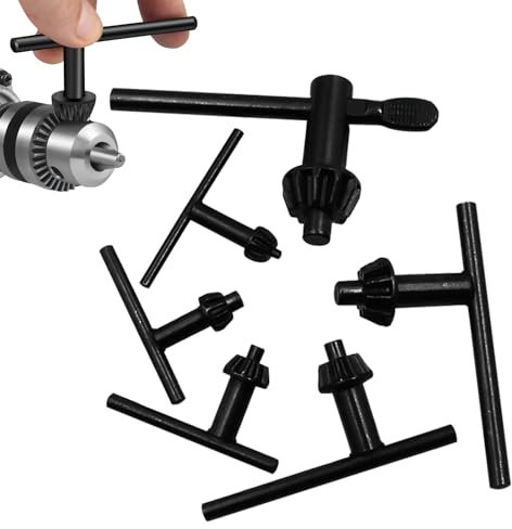 Llave para Portabrocas, Llave de Mandril, Llave para Taladro, Taladro Llaves Portabrocas, Adecuado para la Mayoría de Portabrocas y Portabrocas, 6 Piezas (4/6/10/13/16/20 mm)