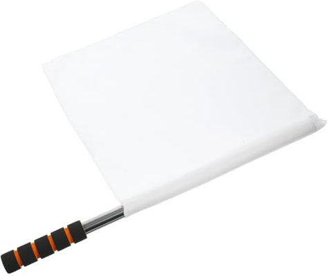 POPETPOP Flag Football Hand-verkehrsflagge Fußball-trikot Sportpfeife Mit Lanyard Kommandierende Flaggen Banner-flaggen Armbänder Spiel Fußball-schiedsrichterausrüstung Pole Ecke Stoff Weiß