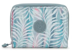 Kipling Damen Money Love PRT Geldbörse, Palmtree Leaves, 3.75''L x 5''H x 1''D, Damen Money Love PRT Geldbörse