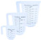 Measuring Jugs Set of 3 – 1L, 500ml & 250ml – Kitchen Measuring Jug for Cooking & Baking – Clear Measurement in Millilitres, Pints & Ounces – Stackable & Easy-Pour Design