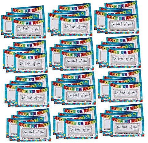 HOMSFOU Rubbellose Papierkarten Festival Grußkarten Selbstgemacht 200 Stück Naturmaterial Weihnachtssegen Kreativkarten Für Bastelprojekte