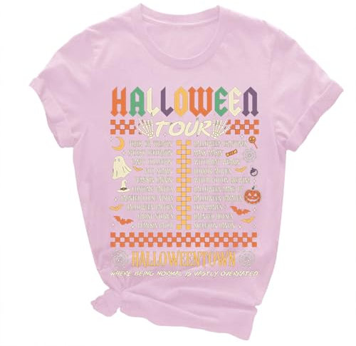 Générique Femme Tete De Mort Deguisement Halloween Femme Enceinte Bloody Horr0r T Shirt Halloween Bloody Col Rond Problème Résolus T Horreur Tee Shirts Tops Shirt d'halloween Sweat (L)