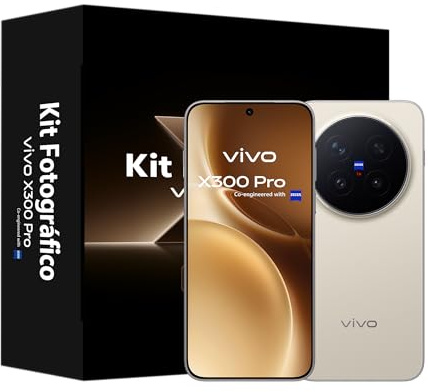 vivo X300 Pro 5G 16GB+512GB Cámara 200MP ZEISS Kit Foto, Pantalla 6.78