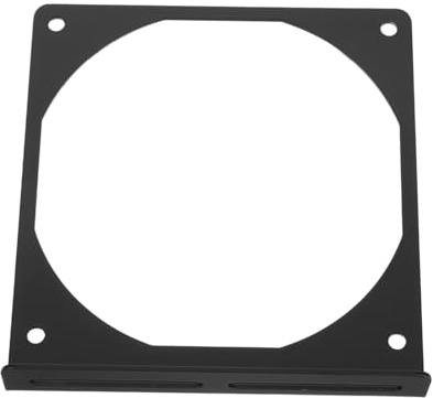 Kisangel Support de Fixation Diamètre 12 Cm Noir, Installation Facile et Design Compact pour Ventilateur de Refroidissement D'ordinateur pour Radiateur d'eau pour Configuration