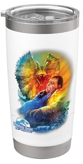 Dilofosaurio del 30 aniversario de Jurassic Park Vaso térmico de acero inoxidable de doble pared