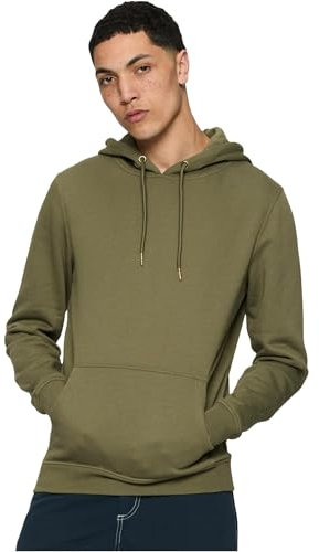 Urban Classics Herren Kapuzenpullover Basic Sweat Hoody TB1592, Gr. Small, Grün (Olive 176)
