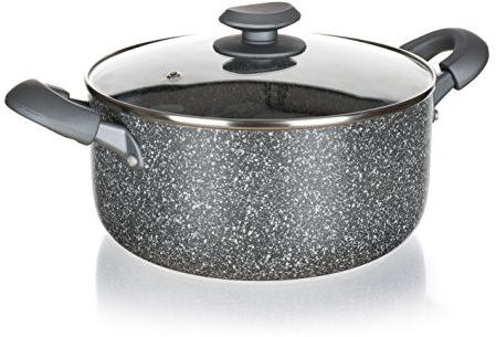 Banquet gepresst Kasserolle, Aluminium, Grau Granit, 19 x 29,5 x 11 cm