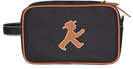 AMPELMANN Kultur- und Kosmetiktasche Frischmacher schwarz mit Ampelmann