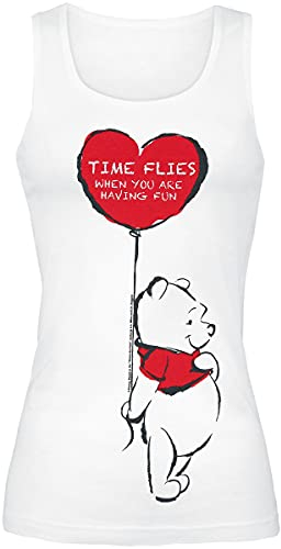 Winnie The Pooh Time Flies Frauen Top weiß XXL 100% Baumwolle Disney, Fan-Merch, Filme