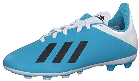 adidas X 19.4 FxG J, Scarpe da Calcio Bambino, Bleu Cyan Noir Rose Flash, 34 EU