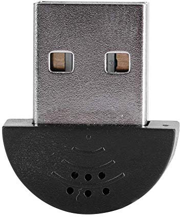 Wendry Mini USB Microphone,Portable USB 2.0 Microphone Adapter,Noise Cancellation Microphone,Studio Speech Microphone Recording Audio MIC Adapter,for Computer PC Games Chat(black)