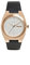 ESPRIT Edelstahl-Uhr mit Leder-Armband