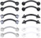Mayhoop Augenbrauenpiercings Curved Barbell mit Kugeln CZ 16G Chirurgenstahl Schwarz Silber Rook Cartilage Conch Daith Knorpelpiercing Bauchpiercing Banane Piercing 6 Stile 12Stk