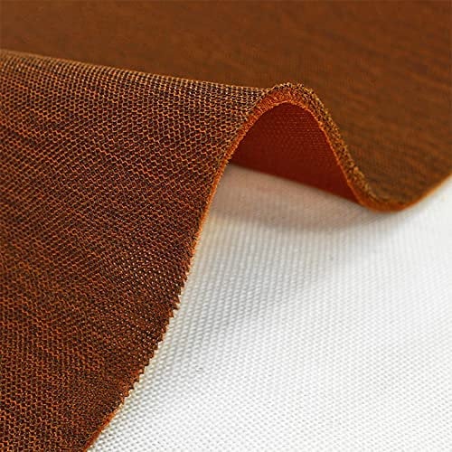 Flushbay Speaker Grill Cloth Brown Speaker Fabric Cover Material Vintage Dustproof Home Speakers/Media Cabinet/Stage Speakers/KTV Boxes Repair Fabric 19.7x61.02 (Light Brown)