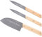 Ocadeau Set de 3 Couteaux Personnalisés Gravés - Coffret couteaux de Cuisine Avec Pochette Textile à Personnaliser