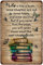 Mocozim Retro Metall Blechschild Life is Like A Book Poster Lesen Dekor Vintage Wand für Wohnzimmer Büro Klassenzimmer Bibliothek Cafe Hof Dekoration 20,3 x 30,5 cm