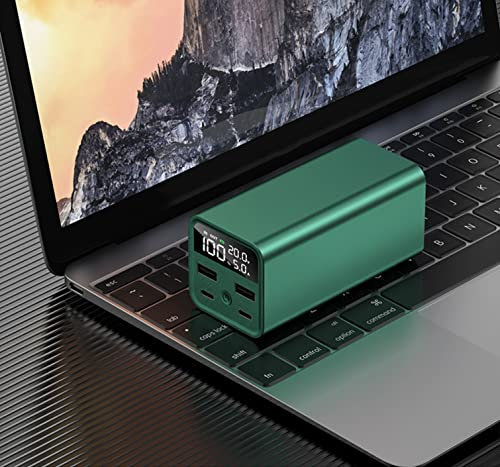 Portable Charger, 100W 20000Mah LED Display Power Bank 2 USB Ports, 2 USB C Input/Output Fast Charging Battery Pack,Phone Charger Power Bank for I-phone 13 12 X 8 Huawei And Samung,Green