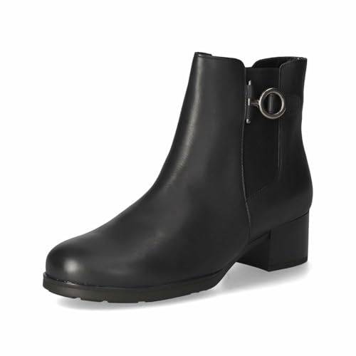 Gabor Damen Chelsea Boots, Frauen Stiefeletten,Wechselfußbett,Best Fitting,Schlupfstiefel,flach,Stiefel,Bootee,Night (Altsilber),37.5 EU / 4.5 UK