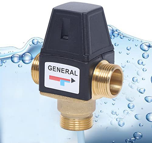 Thermostatventil, DN20 3-Wege Automatische konstante Temperatur (35~60℃) für Solarwarmwasserbereiter Dusche System Wassertemperaturregelung