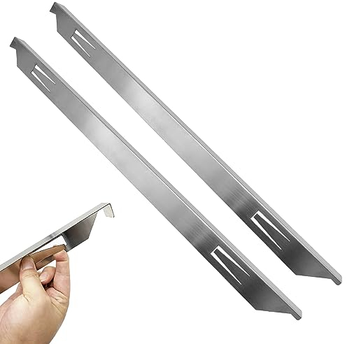 Stove Gap Covers 2PCS Cooker Gap Strips 23in/58.4cm Stainless Steel Stove Gap Filler Heat Resistant Stove Side Gap Guards Easy to Clean Oven Side Gap Filler for Countertop