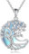 YAFEINI Baum des Lebens Mond Mondstein Kette 925 Sterling Silber Lebensbaum Anhänger Halskette Schmuck für Damen Mädchen (VV-Baum des Lebens Mond Mondstein Kette)