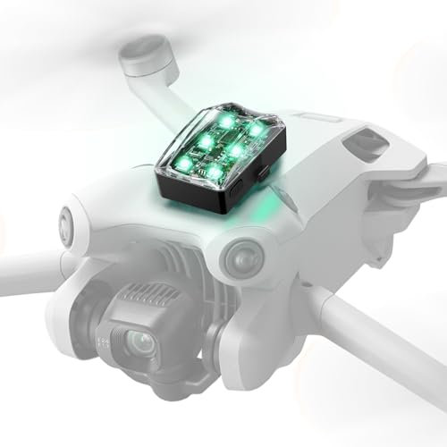 NEEWER Luce Stroboscopica per Drone,Luce Notturna Anticollisione 4 Modalità Flash/4,5Ore di Autonomia,Impermeabile,Compatibile con DJI Mini4 Pro Mini3 2 SE Mavic Air 3 2,DL6G Verde