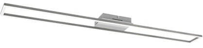 EGLO LED Deckenleuchte Sentiero, Deckenlampe mit Fernbedienung, dimmbare Wohnzimmerlampe aus Metall in schwarz und Kunststoff in weiß, Küchenlampe warmweiß-kaltweiß, 110 cm