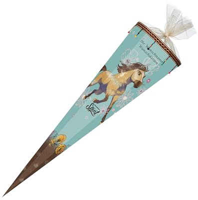 Schultüte mit Gravur / Zuckertüte / 85cm / eckig / Spirit Riding Free 2