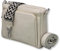 ADEL Umhängetasche Damen Echtes Leder Becky Handgemachte Crossbody Bag 5 Fächer Schultertasche mit Ledergurt + Breitem Gemustertem Riemen Verstellbarer Gurt Made in Italy (Beige)