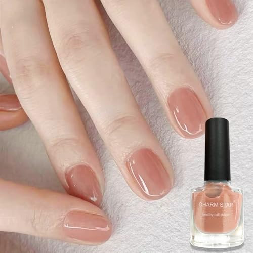 PINK Gel Nail Polish Set, nude Peach Light Pink Coral Gel Nail Varnish Sets, Natural Pink Soak off UV/LED Gel for DIY Manicure Home Nail Art gold Gel Nail Polish gold Gel Nail Polish